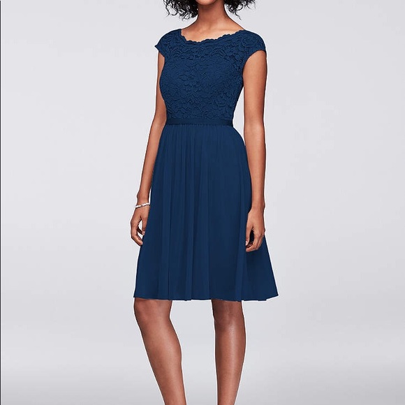 David's Bridal Dresses & Skirts - *HOST PICK* David’s Bridal navy bridesmaid dress